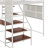 Full Size Loft Metal Bed With Built-In Charging Station And LED Light-1917557687