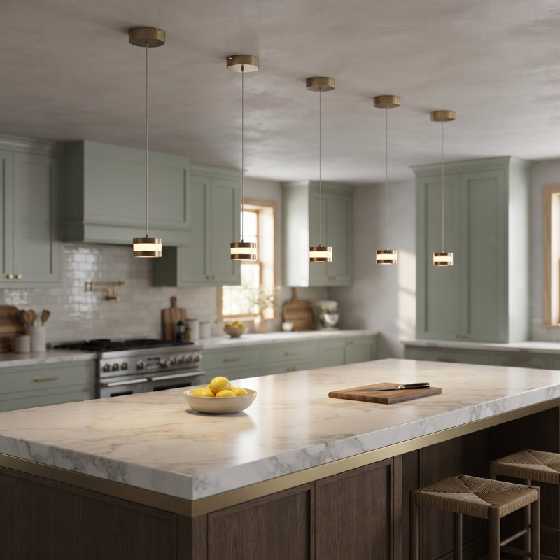Karter 1 - Light Single Pendant, Brushed Brass