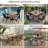  Kozyard 37" Square Outdoor Dining Table for 4, Patio Table with Umbrella Hole, Heavy Duty Steel Frame & Wood-Look Top, Weather Resistant Patio Table for Backyard, Balcony, Garden Black-379306962