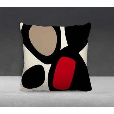 Lara Abstract Outdoor Reversible Throw Pillow