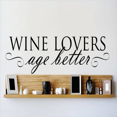 Décalcomanie murale «wine lovers age