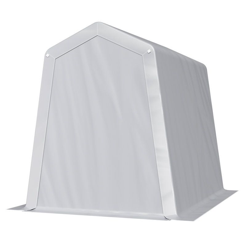 Tente d'abri d'auto 6 x 8 pi et abri de rangement extérieur portatif imperméable avec cadre en métal robuste à double fermeture