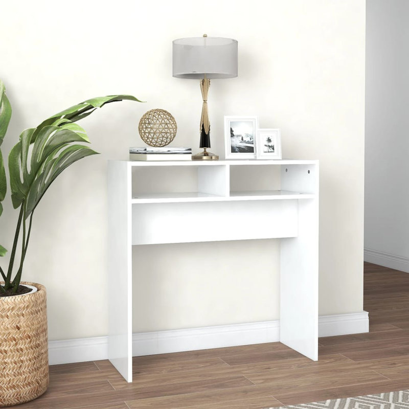 vidaXL Console Table Engineered wood Compact Console Table, White