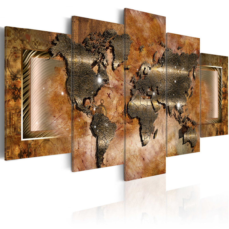 5 Piece Wrapped Canvas Print, 200 cm x 100 cm