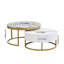 Ensemble de tables basses gigognes modernes avec tiroirs et fonctionnalité polyvalente