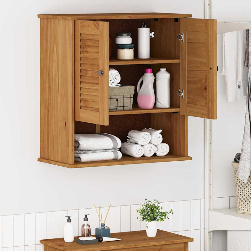 Wall-Mounted Bathroom Cabinet VIGO 67.5 X 34 X 71.5 Cm, Brown