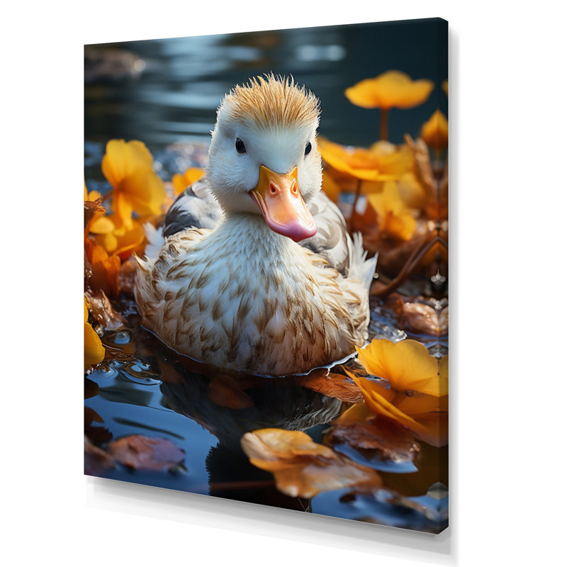 Jaune jaune blanc, animaux marins - décoration murale animaux, H 44 po x l 34 po x P 1,5 po, Toile tendue