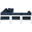 Canapé modulaire d'extérieur 90 po avec coussins Lareen-61209911-61209910