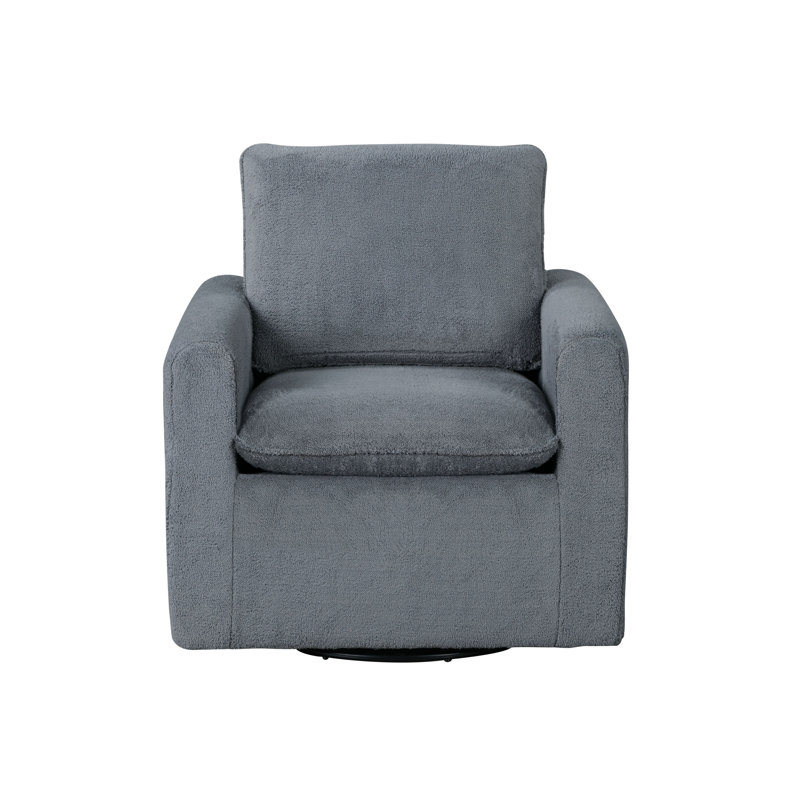 Breelin Swivel Chair, Light Gray 100% Polyester