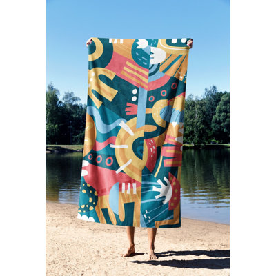 Ultra-Soft Beach Towel, 30 x 59 Inches | 70% Polyester / 30% Polyamide, Microfilament Fabric | Quick-Dry, Lightweight & Compact for Travel | Perfect for Beach, Pool, Gym, and Outdoor Adventures