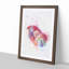 Red Scarlet Macaw Parrot in Abstract - Picture Frame Painting Print-55598766-55598768