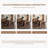 34.65"Brown Square Multifunctional Poker & Dining Table