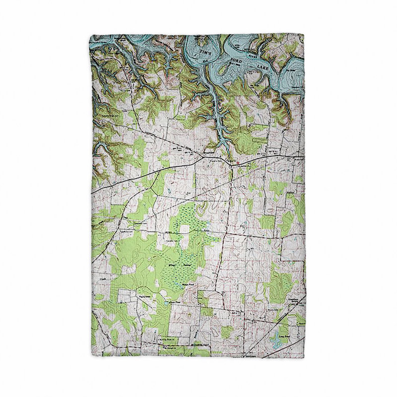 Serviette de thé à placage nautique tim ford lake