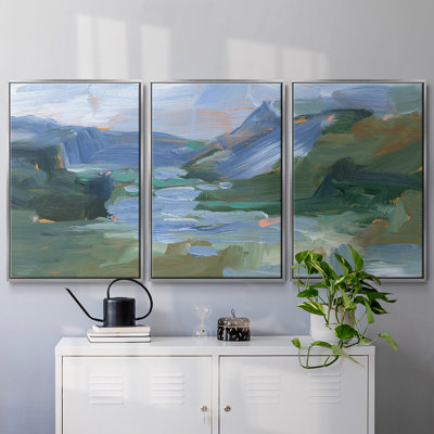 Painter's Composition Study VI, reproduction d'art encadrée sur toile 3 pièces