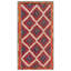 Tapisserie kunal rouge Kilim 5 pi 10 po x 11 pi 8 po