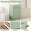 Meuble-lavabo de 45,7 cm (18 po) avec lavabo, armoire-lavabo avec porte, tablette et tablette ajustable, vert pâle