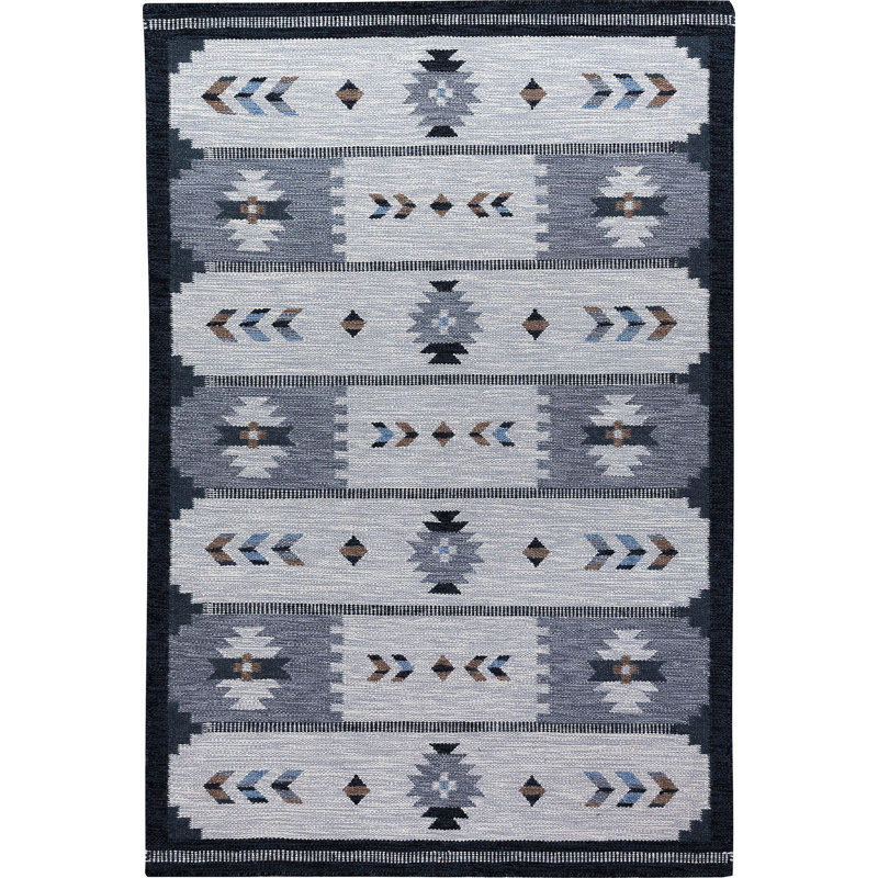 Moose Southwestern Wool Hand Woven Area Rug, Rectangle 200 x 300cm