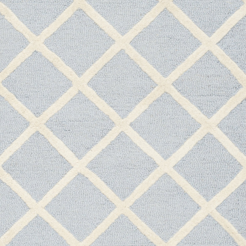 Sanyla Hand Tufted Wool Geometric Rug, Square 8'