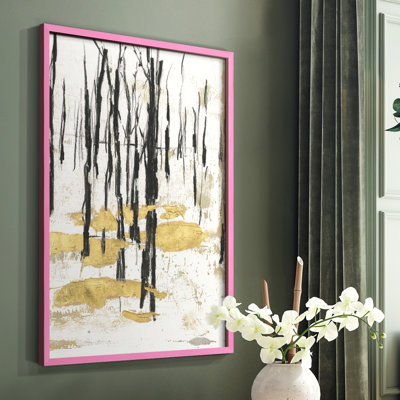 «Gilded Winter I», reproduction encadrée - bois massif