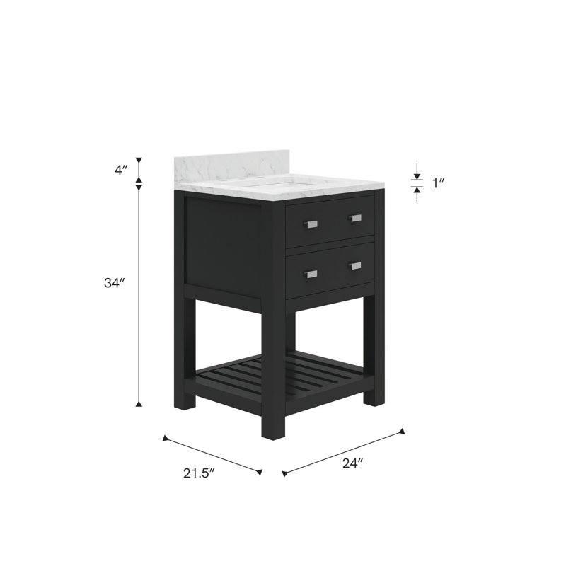 Madalyn 24'' W Single Vanity, Espresso