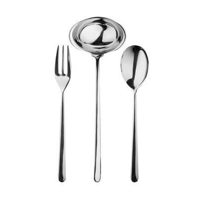 Linea 3 Piece Stainless Steel Hostess Set