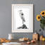 Shoreline Heron In B&W II - peinture encadrée-1032955109-1032955110
