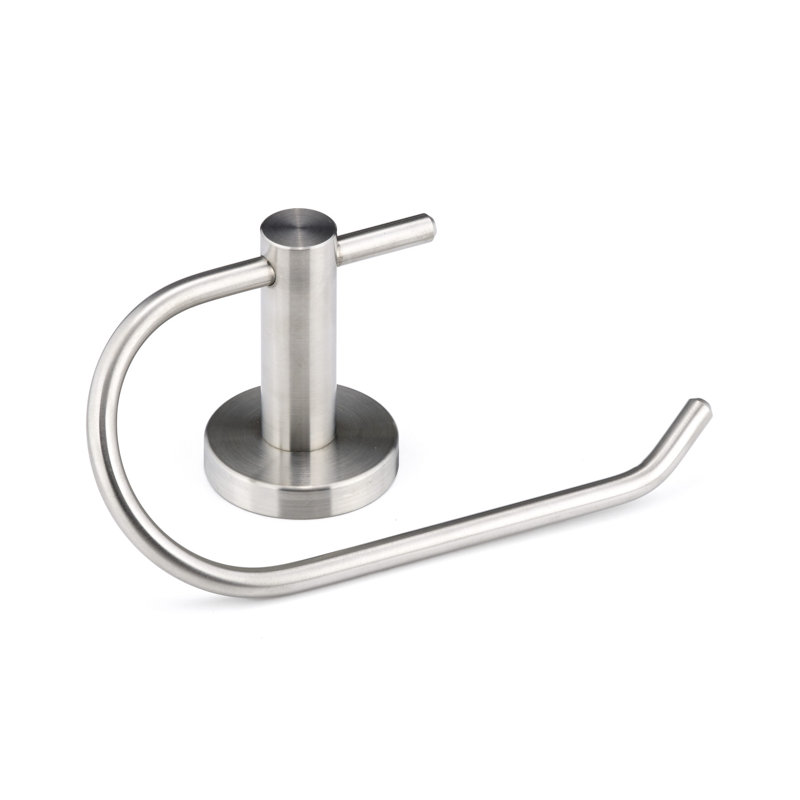 Bridgeport Wall Mount Toilet Paper Holder, Brushed Stainless Steel