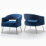 Fauteuil d'appoint en velours Chynna