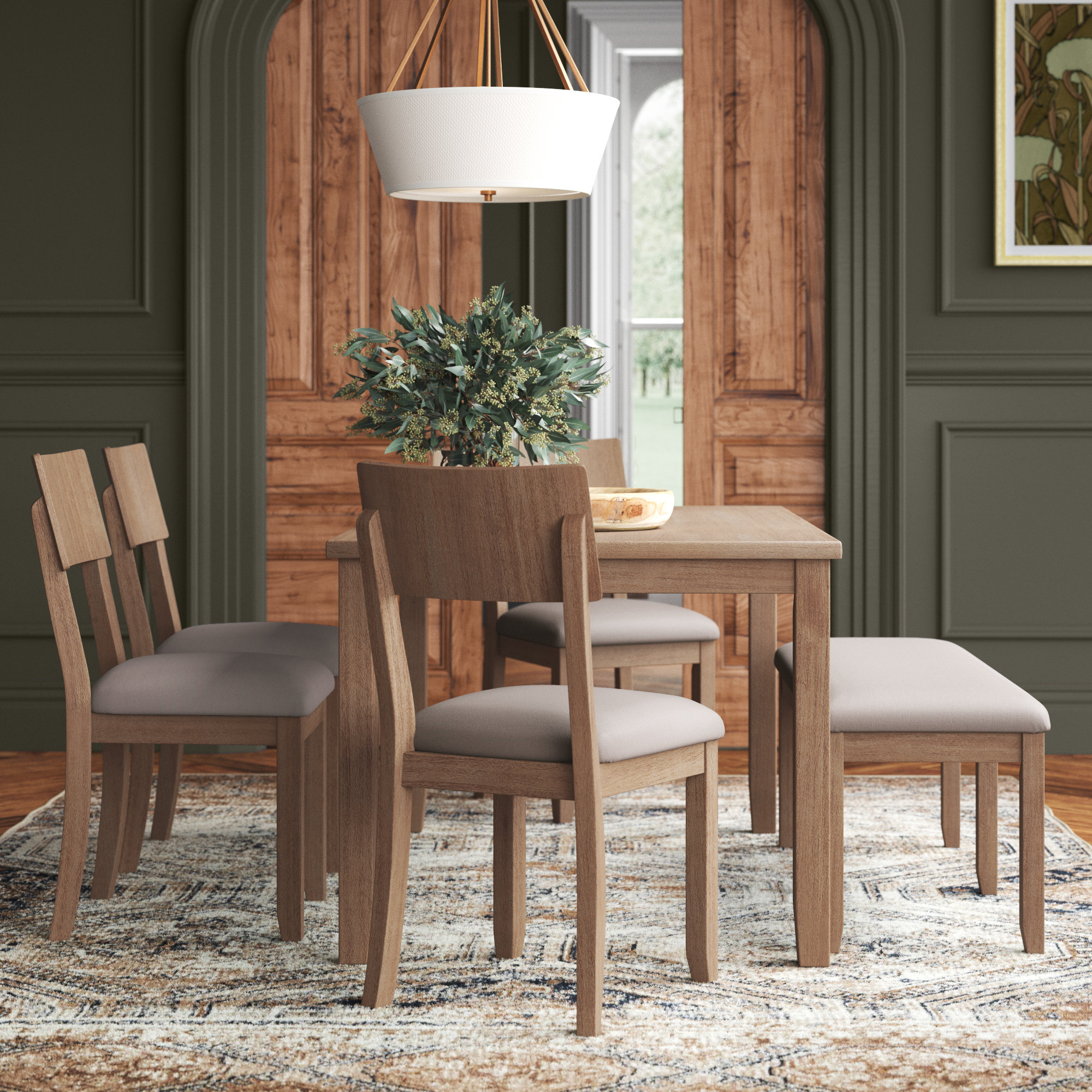Paxton 6 - Person Dining Set, Graywash