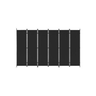 200 cm W x 180 cm H 6 - Panel Solid Wood Folding Room Divider