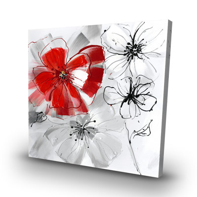 flowers - 32"x32" art on canvas