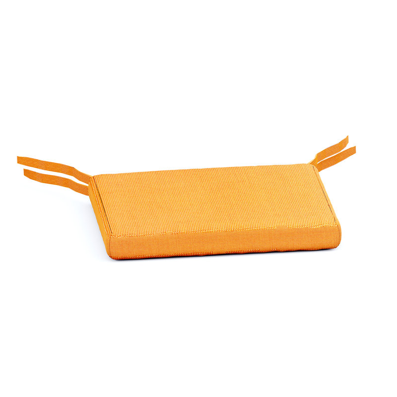 Sunbrella Outdoor 2.5'' Dining Chair Seat Cushion, Tangerine