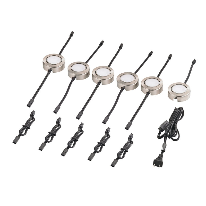 Alico MLE426-5-16MK Tuxedo Swivel 1 - Light LED Under Cabinet Puck Light (Set of 6)