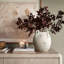  Vase rond vintage en porcelaine 11 po avec poignées-300812906