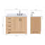 Ensemble de meuble-lavabo simple 43 po en bois massif bleu nuit avec plateau en quartz blanc pur 1,5 po Freitas-1391740029-1457766741-1458691381