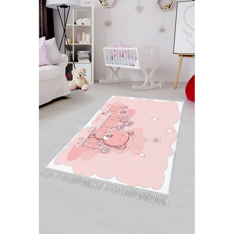 Luxurious Velvet Area Rug, 5.9 x 9.2 Feet | 100% Velvet Fabric, 100% Cotton Sole, 0.4 in Pile Height | Antibacterial, Non-Slip, Machine Washable | Elegant 3D Digital Print for Living Room & Bedroom Decor