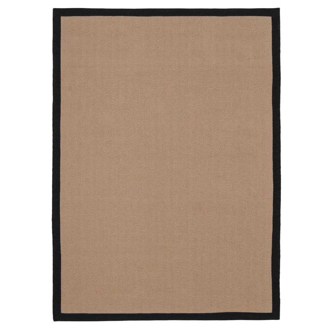 Abstract Jute / Sisal Machine Tufted Area Rug