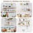 Set of 2 Floating Shelves for Wall, Solid Wood Wall Mounted Shelves with Hidden Brackets & Heavy Duty Support, Modern Farmhouse Rustic Style for Bathroom, Kitchen & Living Room-124651398-124651394