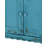 Country Cottage Accent Cabinet with Drawer, Adjustable Shelf & 2 Doors, Blue-1220801512