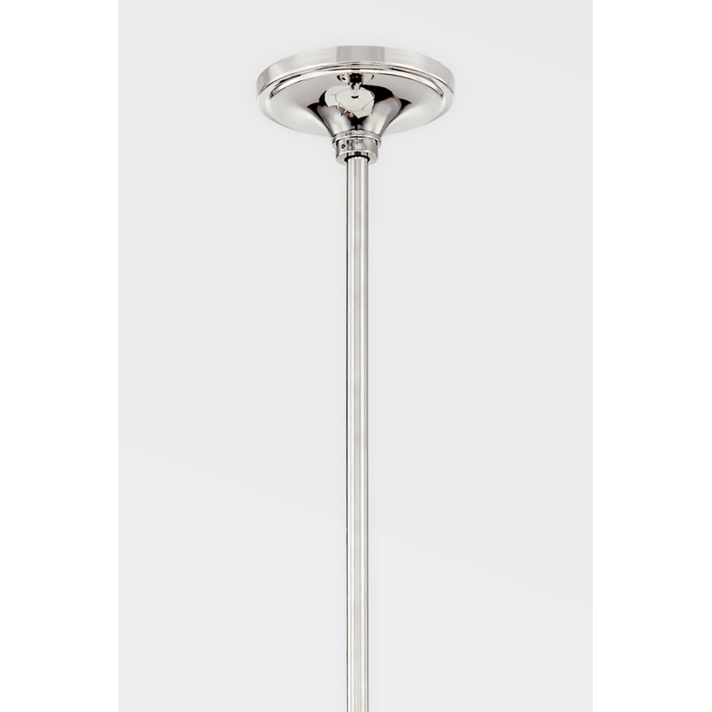 Gates 6 Light Chandelier, Polished Nickel