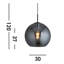 Estinville 1 - Light Smoked Sphere Pendant