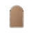 Dennard Arch Cornhusk Mirror in Linen White-108455473