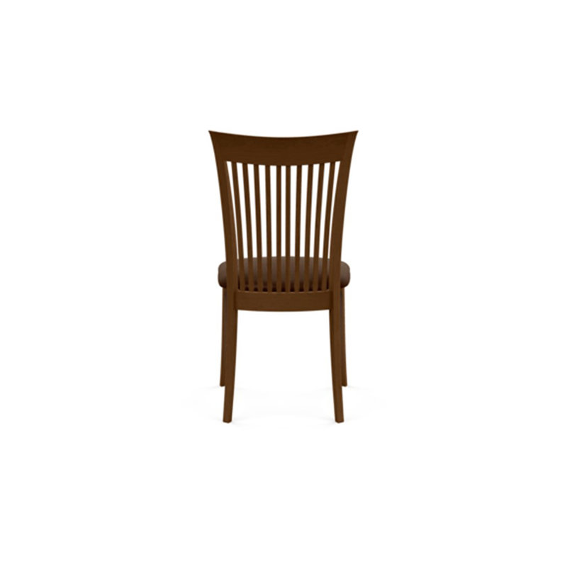 Sarah Upholstered Dining Chair, Coffee Leather, Saddle Cherry