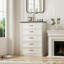 Ensemble de bureau moderne à la maison - bureau avec 6 tiroirs et grande armoire de rangement, mobilier aggloméré assorti, conception anti-basculement, assemblage facile