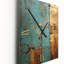 Horloge murale rétro Kintsugi Glam Vintage Gold On Turquoise III-99636830