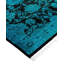 Tapis de couloir bleu / noir 2 pi 7 po x 10 pi 4 po Overyed