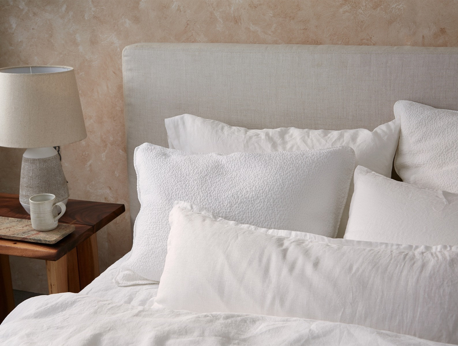 Coyuchi 36" x 22" Linen Pillow Cover, Alpine White, Rectangle 14"H x 36"W