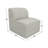 Praia Modern Upholstered Armless Lounge Chair with Sunbrella Fabric-908446077
