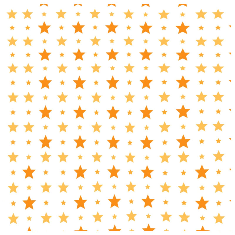 Édredon orange à étoiles jaunes, Twin Extra Long