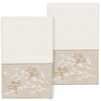 Ensemble de 2 serviettes en coton Braelyn